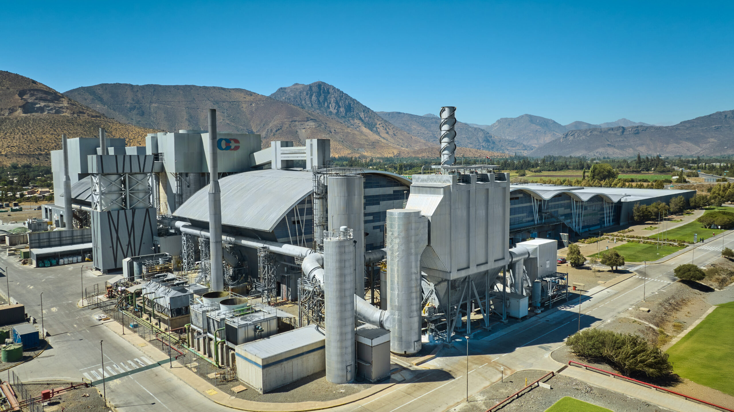 Imagen aérea de cristalería chile CristalChile.