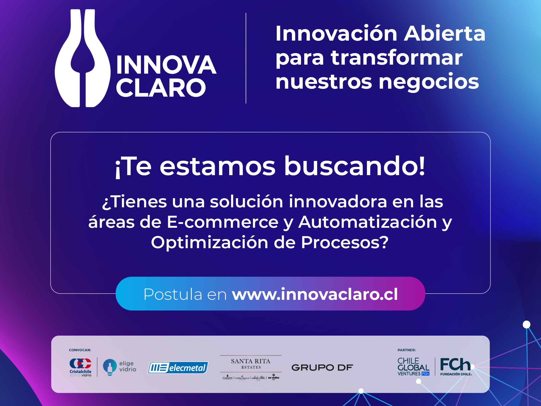 ¡EXTENDIMOS EL PLAZO! POSTULA A INNOVA CLARO